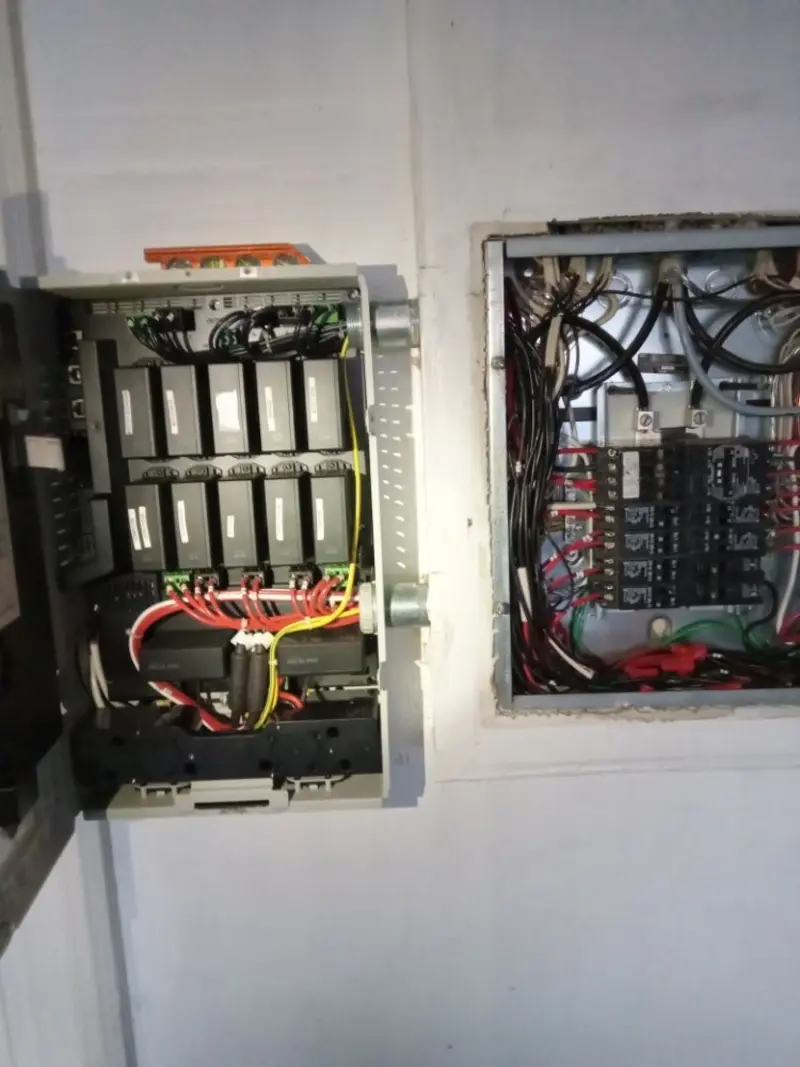 Electrical panel upgrade completed for Security Camera Wiring in Falls City